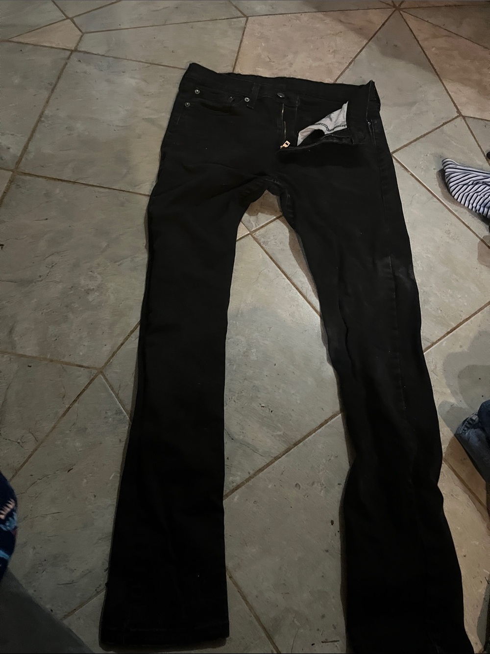 Levi's Black Slim Straight Jeans
